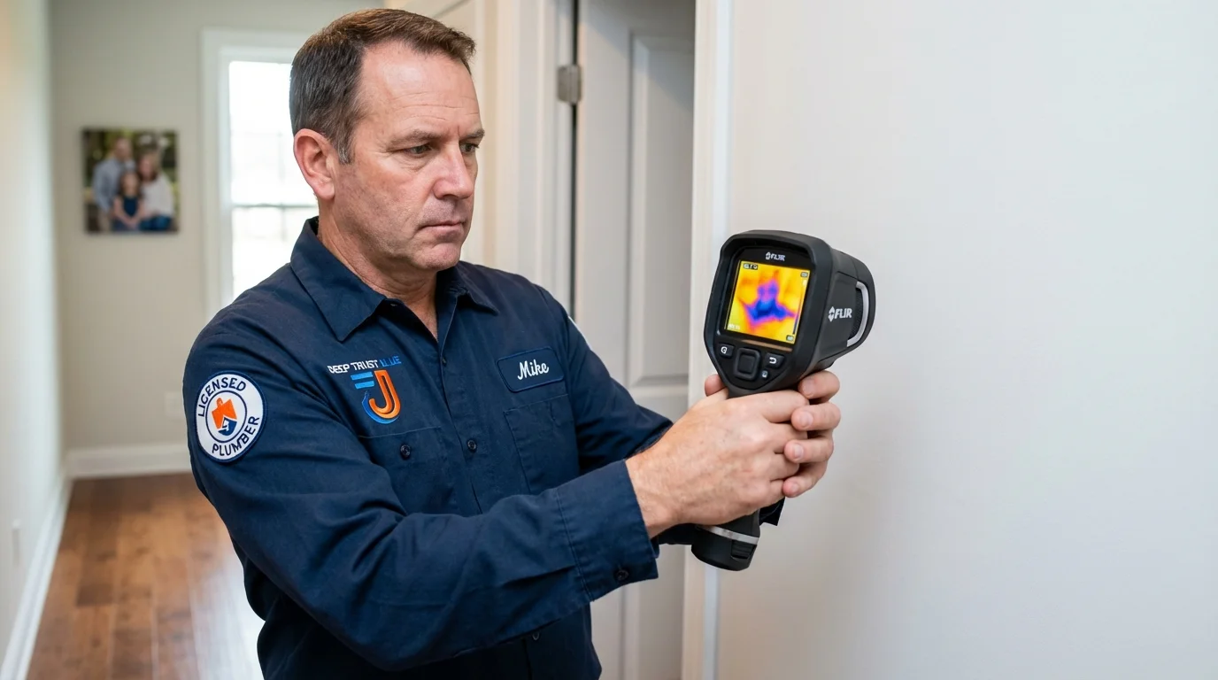 Thermal imaging leak detection by Johns Plumbing LLC in Kingsville